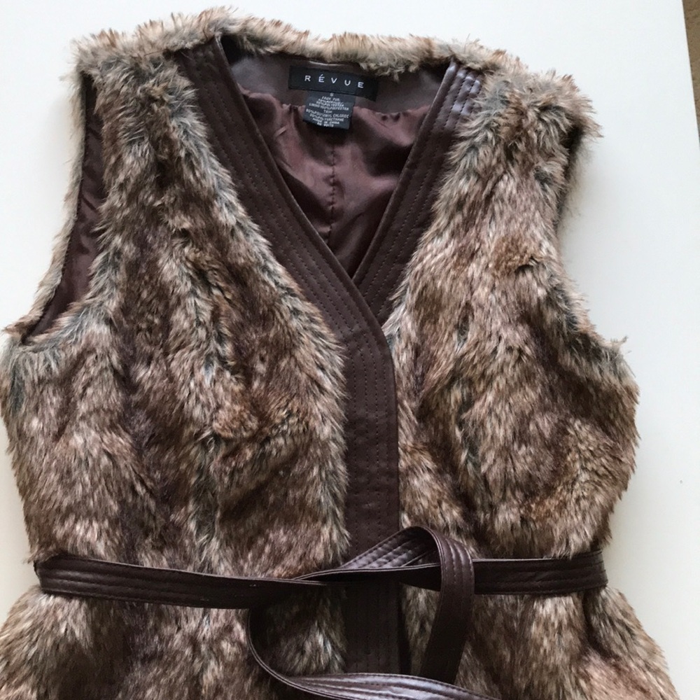 Faux fur vest